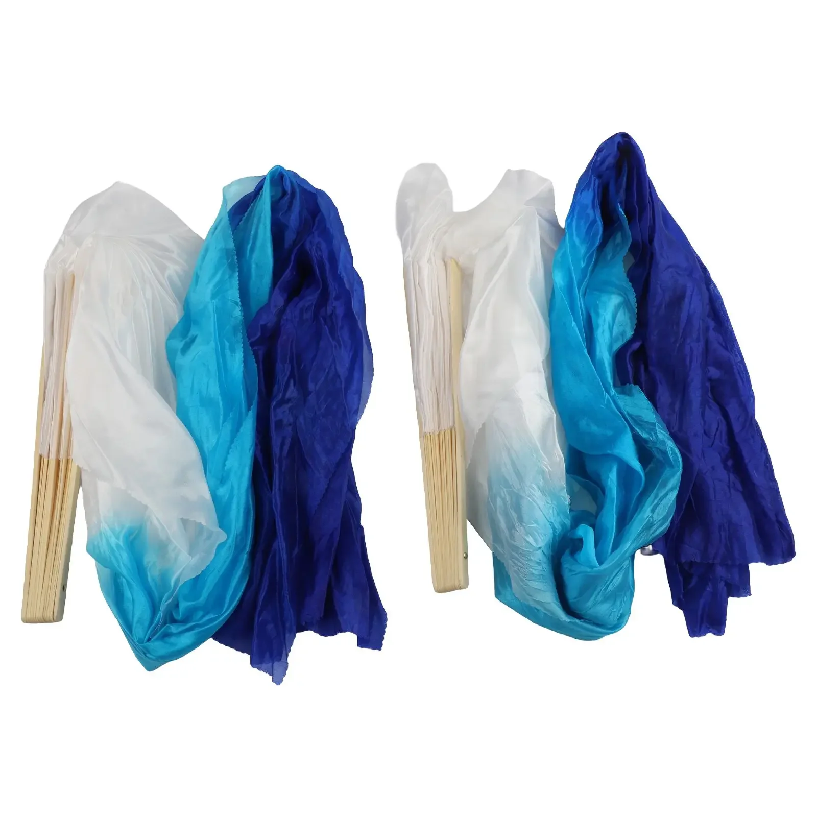 1 Pair 1.8m Dancing Fan Long Fan For Stage Performance Outdoor Wear-resistant 16 Fan Bones Practical Outdoor Sports Accessories