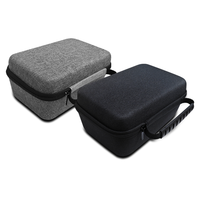 WUDUNG Portable Projector Case For HY300 HY300 Pro HY320Mini Projector Durable EVA Hard Shell Zippered Storage Pouch Black/Grey