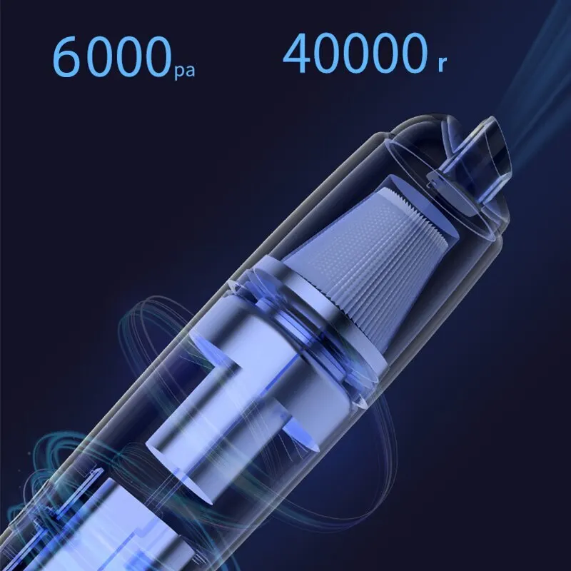 Powerful Handheld Car Vacuum Cleaner Rechargeable Cordless Mini Portable Auto Dust Buster For Home Office Car Cleaning