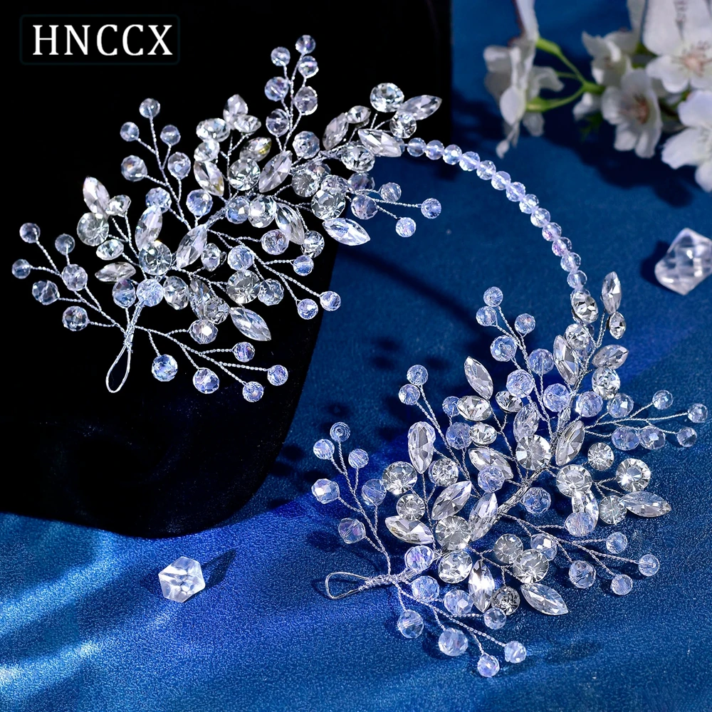 HNCCX Bridal Hair Accessories Crystal Headpiece Wedding Bride Headband Women Party Elegant Hair Jewelry Accessories CP804