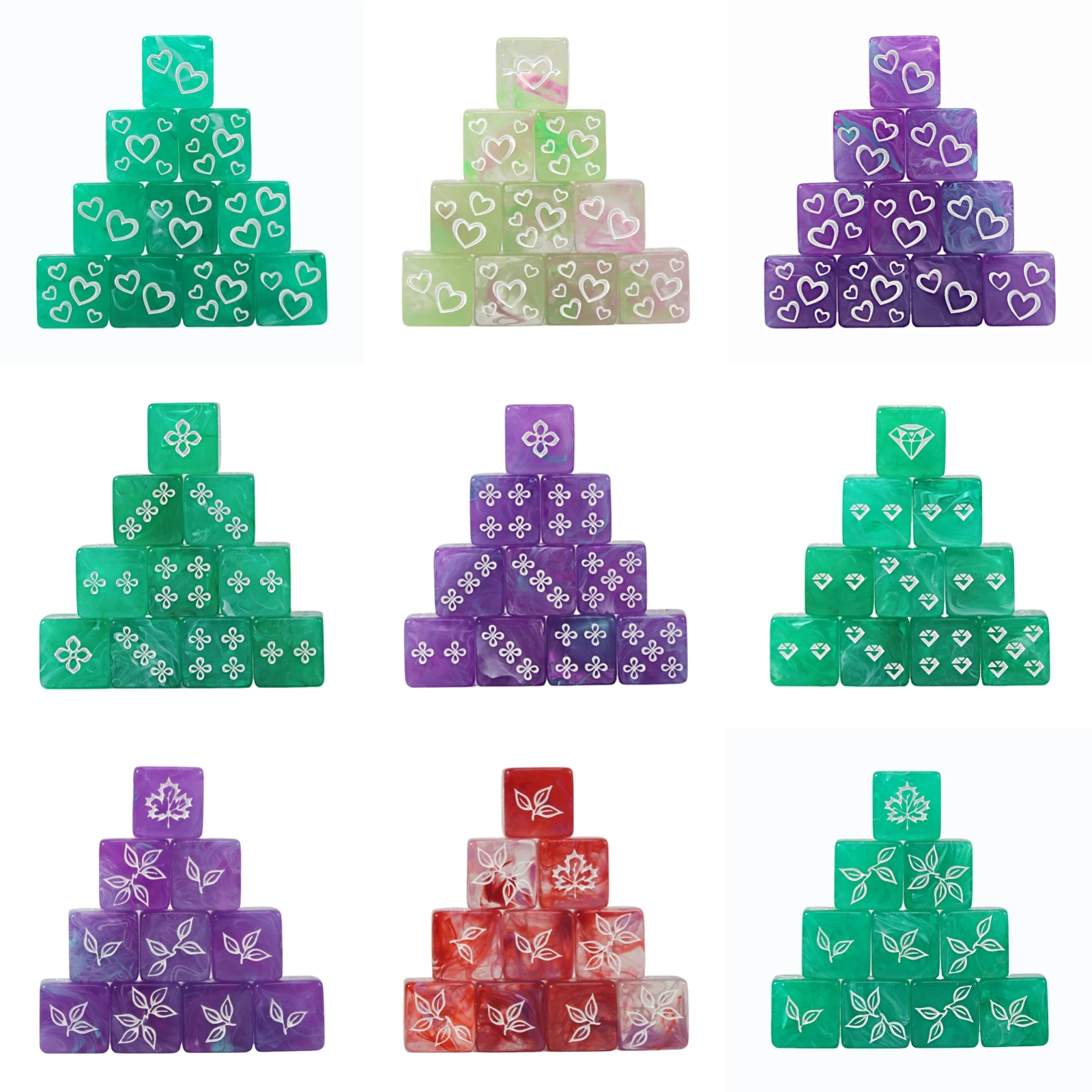 10 قطعة D6 النرد 16 مللي متر 6 الوجهين الترفيه مجلس لعبة النرد لشريط نادي الحفلات لعبة الطاولة RPG DND