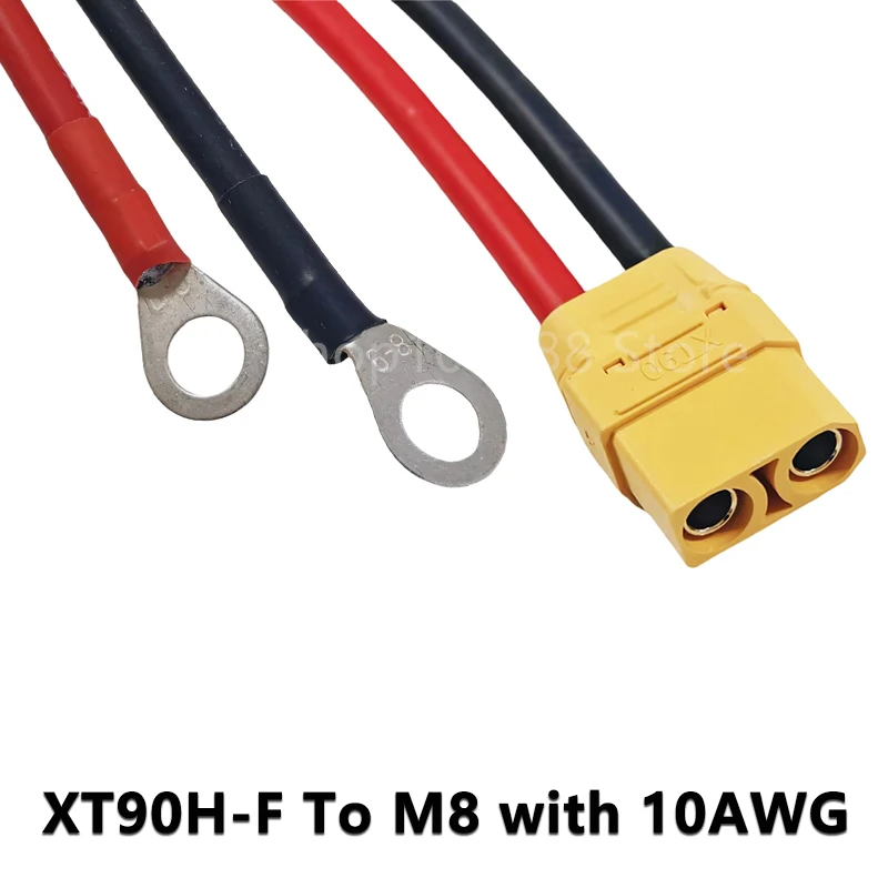 Amass XT90H a M8 O Ring Terminale con occhiello Cavo connettore 10AWG RC ESC Caricatore Alimentazione laterale per RC Lipo Batteria FPV Racing