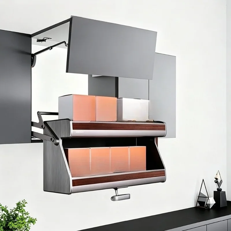 Storage rack Electric lifting system Cabinet pull-down basket lifter
