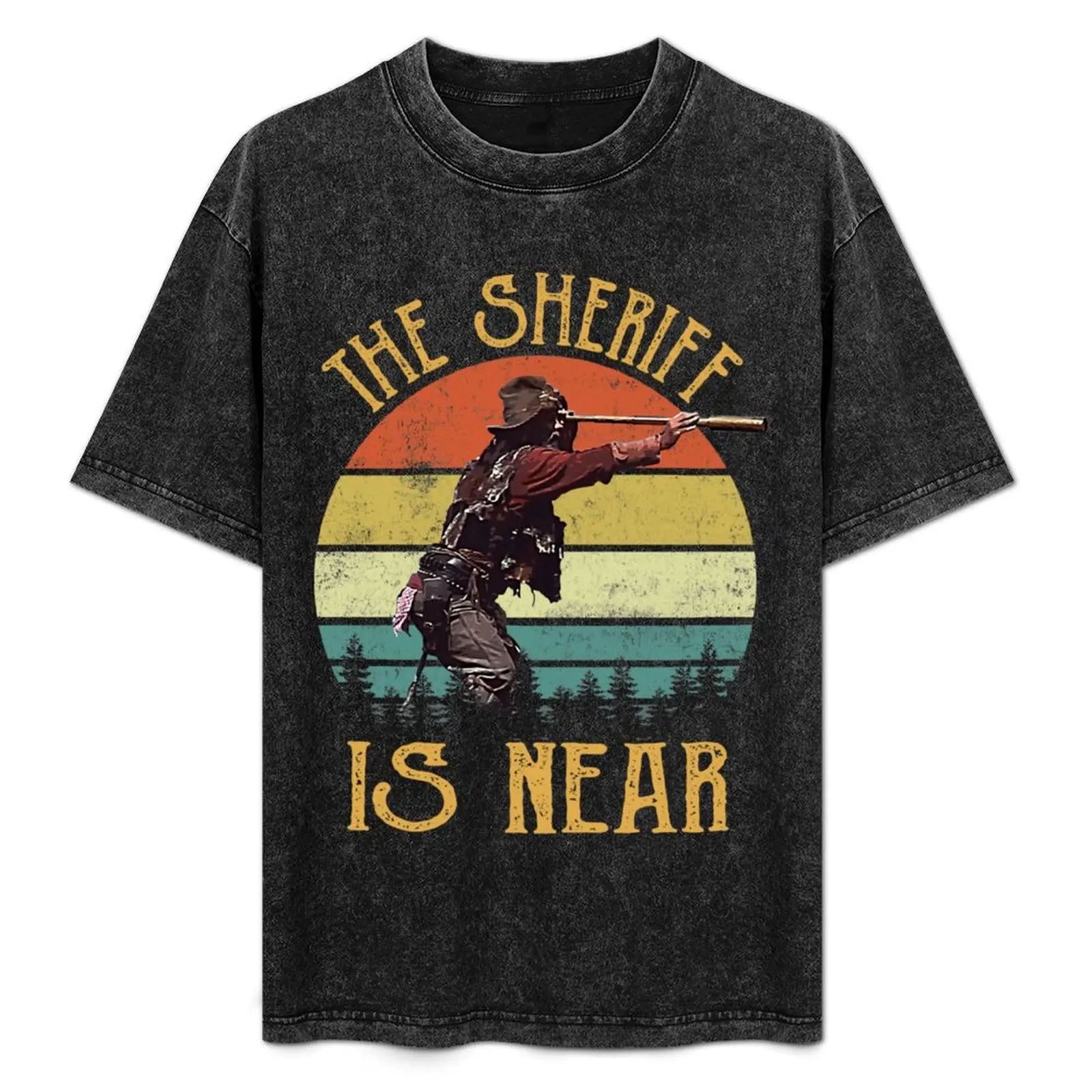 

Blazing Saddles The Sheriff T-Shirt tees shirts graphic tee Short sleeve tee oversized t shirt mens champion t shirts