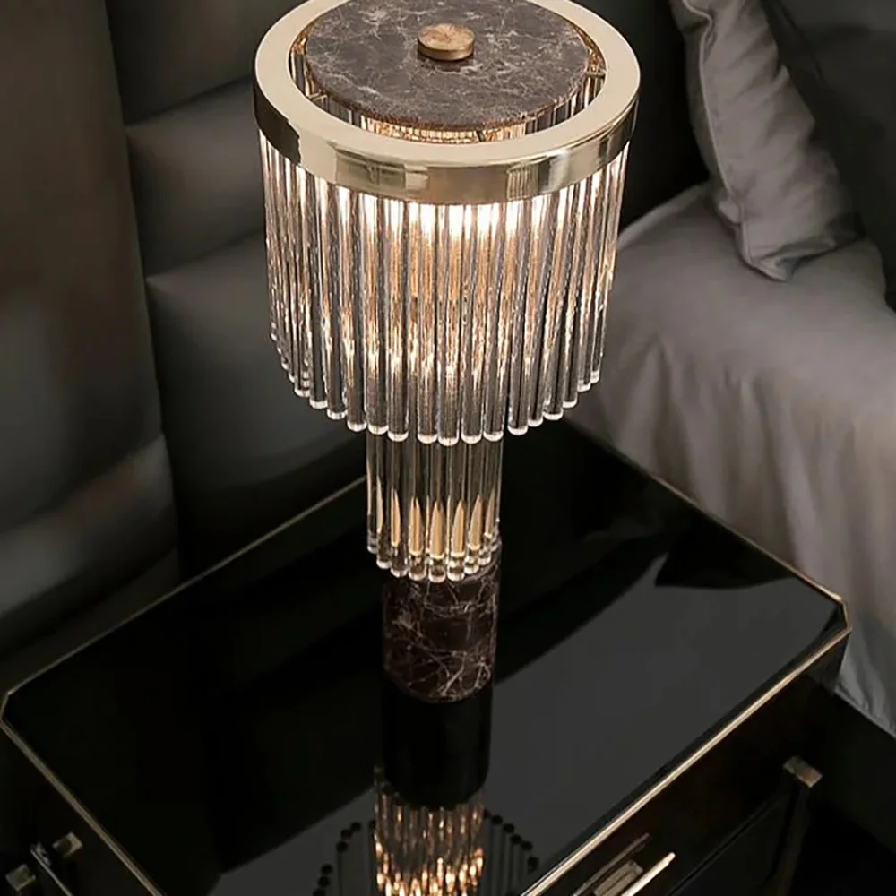 Wholesale Custom Glass Table Lamp, LED Dimmable, Living Room Bedroom Aliexpress