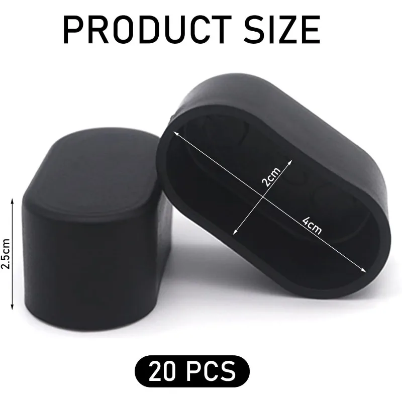 For 2PCS Chair Leg Caps, Garden Chair Leg Caps, Oval Chair Leg Caps, Table Leg Protection Caps, Chair Leg Protection Accessories