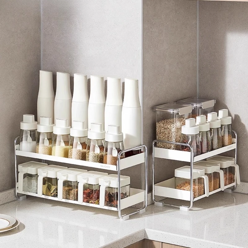 

Kitchen, Seasoning, Household, Oil and Salt, Storage Box, Shelf, Combination, Set