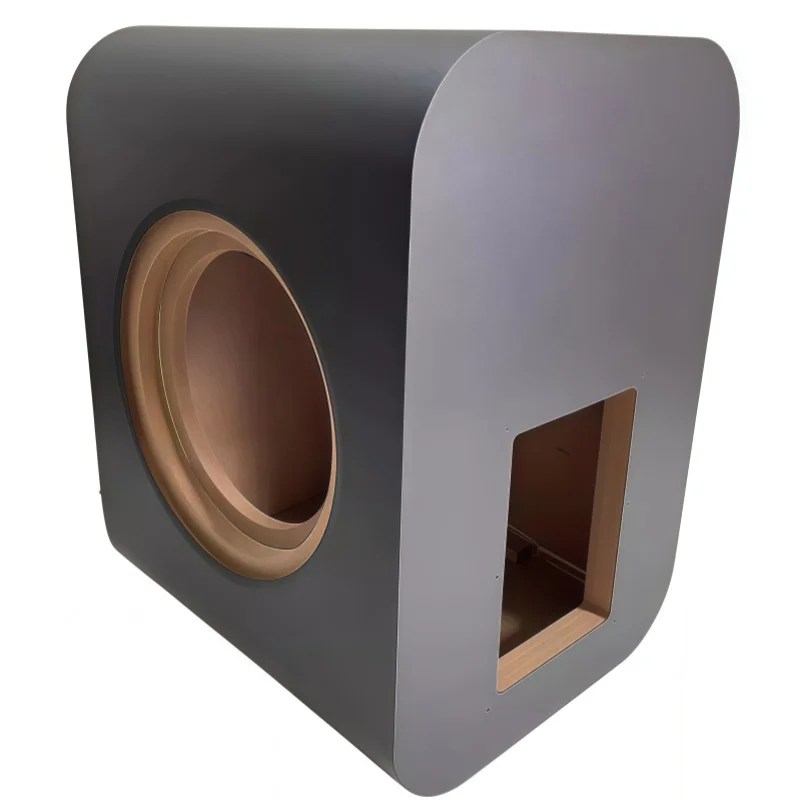 6.5-inch Car/Home Subwoofer Empty Box,Amplifier Board Hole, Active Speaker Wooden Woofer Box,DIY Bass-speaker Housing, 147mm