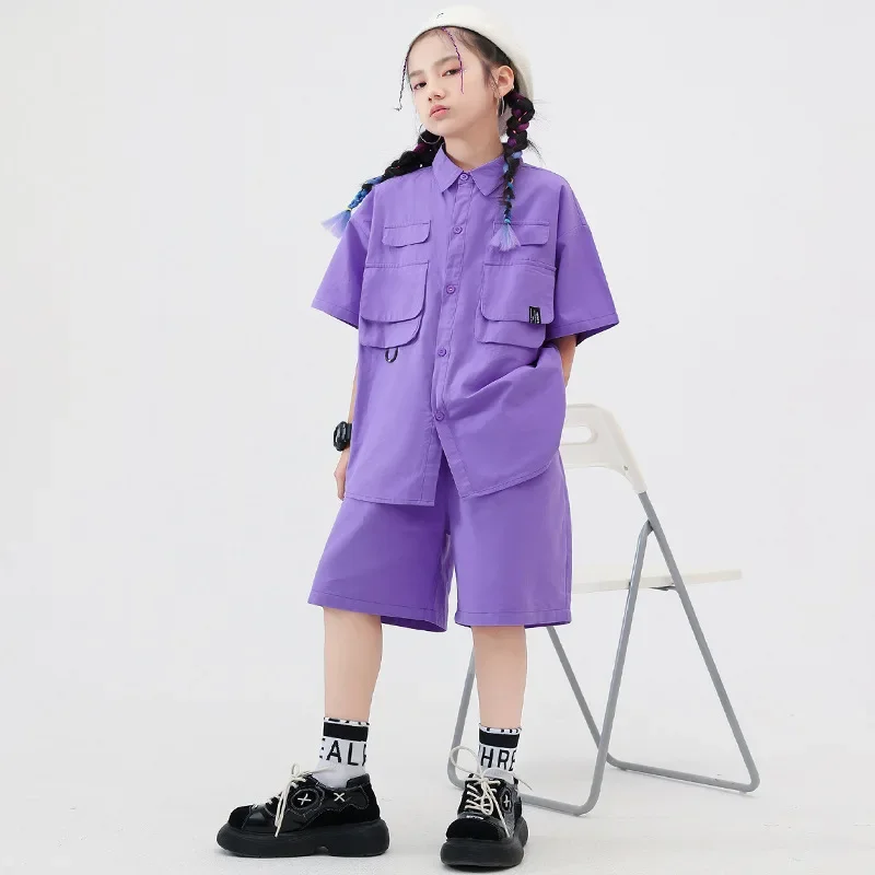 Boys' and Children's Hip-hop Performance Costumes, Street Dance Costumes, Hip-hop Children's Clothing, Workwear, Shirt Sets