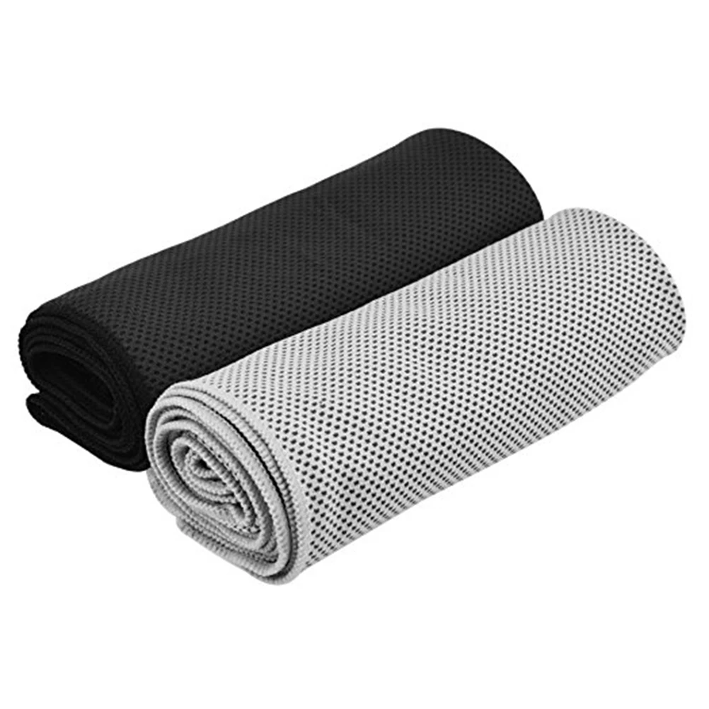 

3pcs Cooling Towel Quick Dry Mesh Fabric Sweat Absorbent for Sports Prevention Gym Travel Rose Red