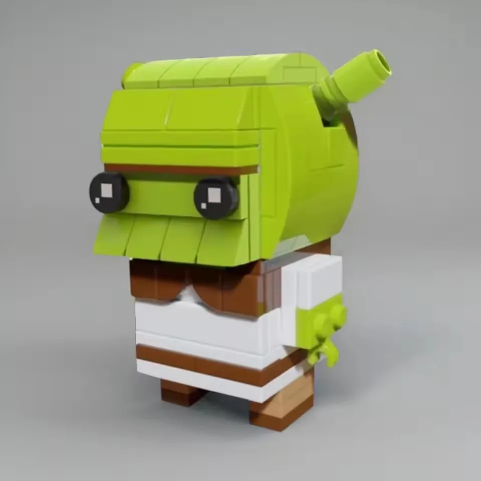 

Игровой фильм серии MOC Green Swamp Monster, аниме-фигурка, модель, строительный блок, креативная сборка, игрушки, украшения «сделай сам», подарок, 132 шт.