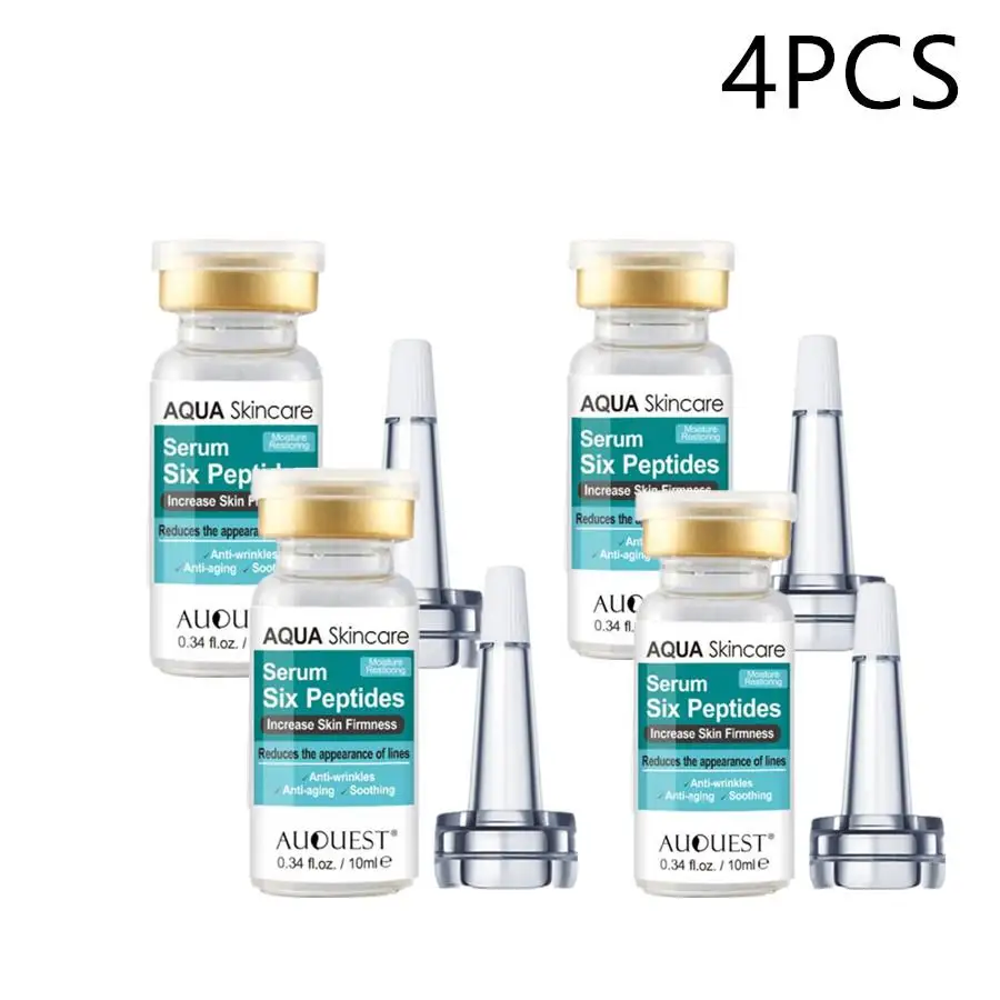 

1-4PCS Anti-Aging Whitening Collagen Face Lift Skin Care Cream Anti-wrinkles Hyaluronic Acid Skin Care Serum Facial Six Peptides