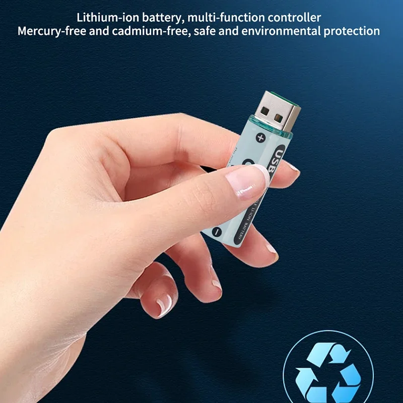 2700mWh 1.5v AA rechargeable battery USB lithium battery for Remote Control Mouse Small Fan Electric Toy pilas 1 5v recargables