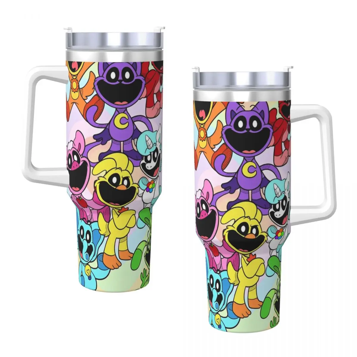 Smiling Catnap Thermal Mug Dogday Toddlers Heat Preservation Cold Drink Mugs Cup Camping Printed Water Bottle