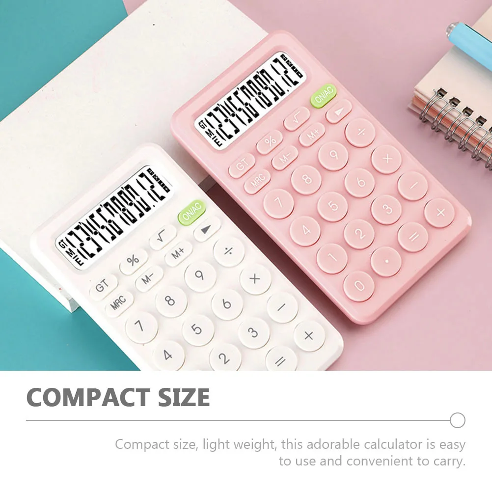 

Student Calculator Mini Portable 8-Digit Plastic Compact Design Comfortable Button Easy Operation for School Home Office