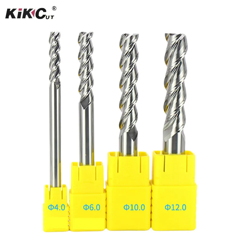 1PC Tungsten Carbide Cutter 55 Degree Milling Tools CNC Router Bit Aluminum Alloy 3 Flute  Milling Cutter Extended Type