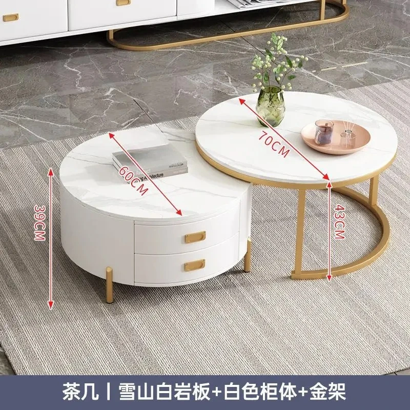 

Комбинированный журнальный столик с интегрированной системой хранения, выдвижной, для небольших квартир, для гостиной, домашний журнальный столик.