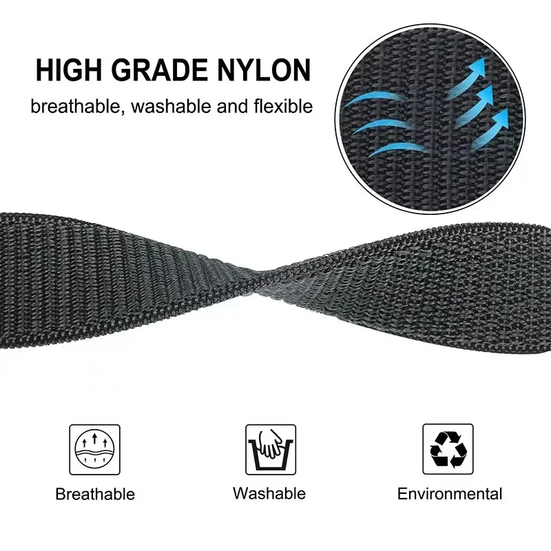 For Garmin Fenix 7X 7 Band Quick EasyFit Nylon Loop 22mm 26mm Strap For Fenix 6X 6 5X 5 Plus 3HR/Instict 2/EPIX/MARQ Smart Watch