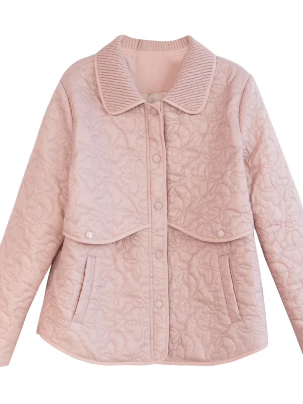 เสื้อผ้าฝ้ายแฟชั่นฤดูใบไม้ผลิ 2026 เสื้อผ้าฝ้ายเนื้อบางเบาอเนกประสงค์สำหรับคุณแม่และเด็ก สไตล์ฝรั่งเศส เสื้อผ้าฝ้ายเข้าชุดกับเสื้อคลุม