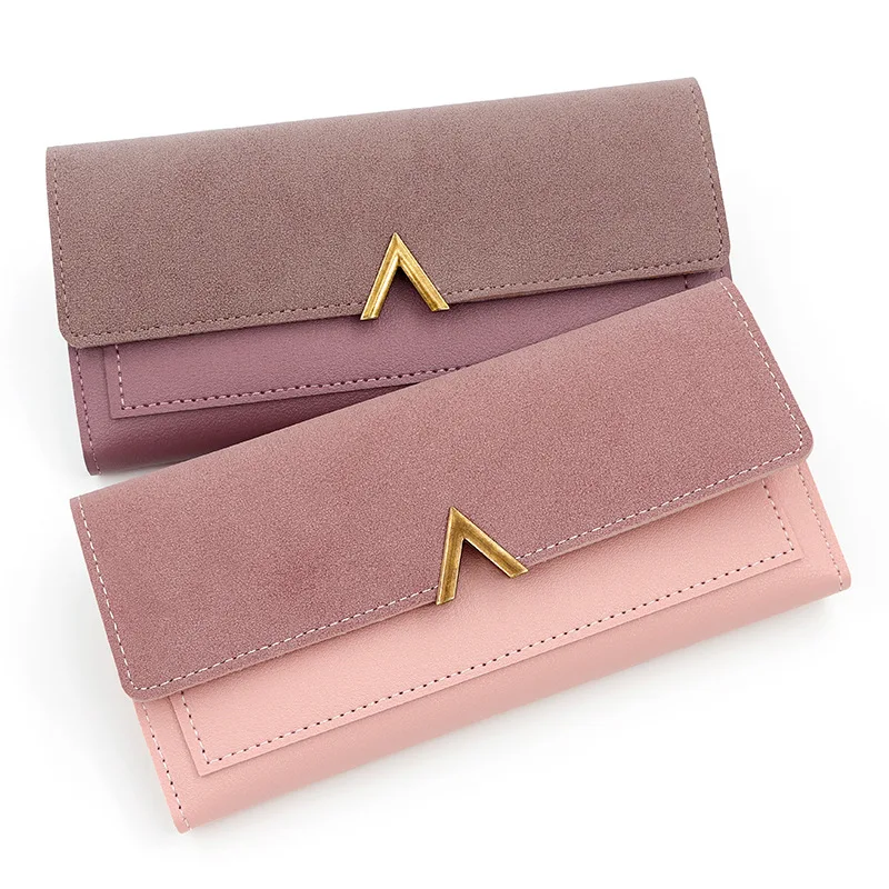 New Women's Wallet Fashionable and Simple Women's PU Long Wallet Wallet Wallet with Multiple Card Slots, Hand-held Bag