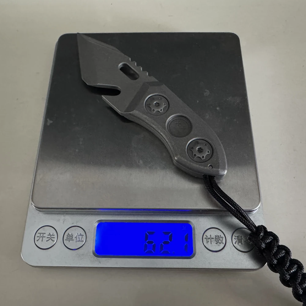 Titanium Alloy DC53 Crowbar with Carbon Fiber Sheath Bottle Opener Outdoor Multifunction EDC Tools