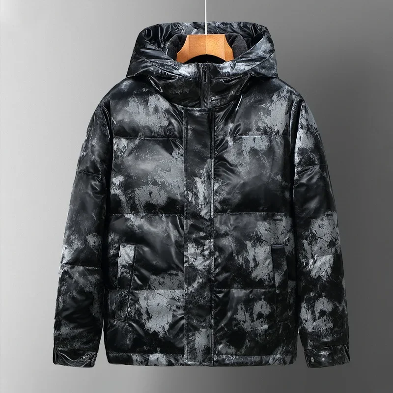 New Fashion Men Hooded Winter Duck Down Coats Thicker Warm Down Jackets Casual Parkas Quality Male Outdoor Windproof Jackets 3XL