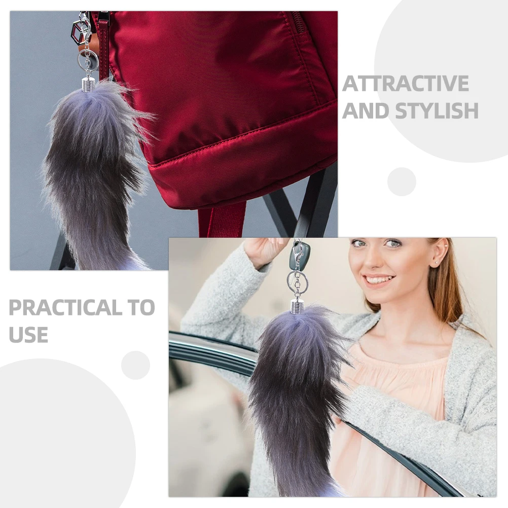 

2 Pcs Tail Keychain Extra Large Purse Charms For Handbags Faux Hooks for Handbags Car Keys Backpacks Purse Charms