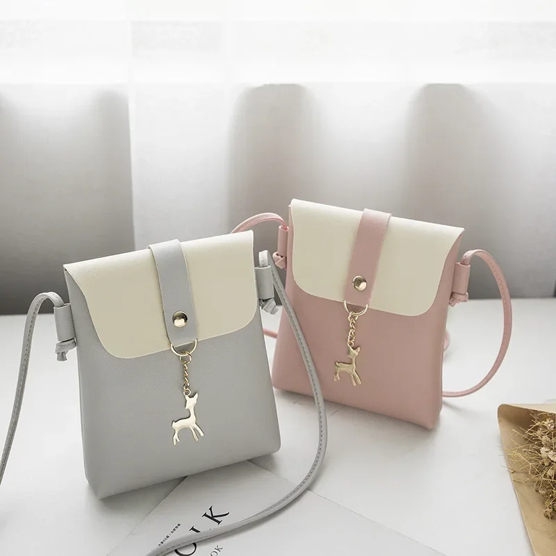 Fashion Handbags Women Bags Designer 2023 New Casual Bag Mobile Phone Bag Personality Deer Charm Single Shoulder Diagonal Bag