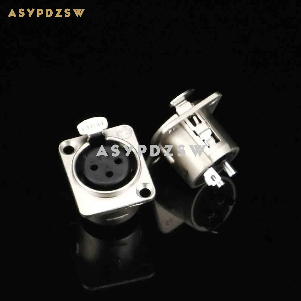 2 PCS YONGSHENG Nickel plated 3-PIN Silver YS145 XLR balance female socket