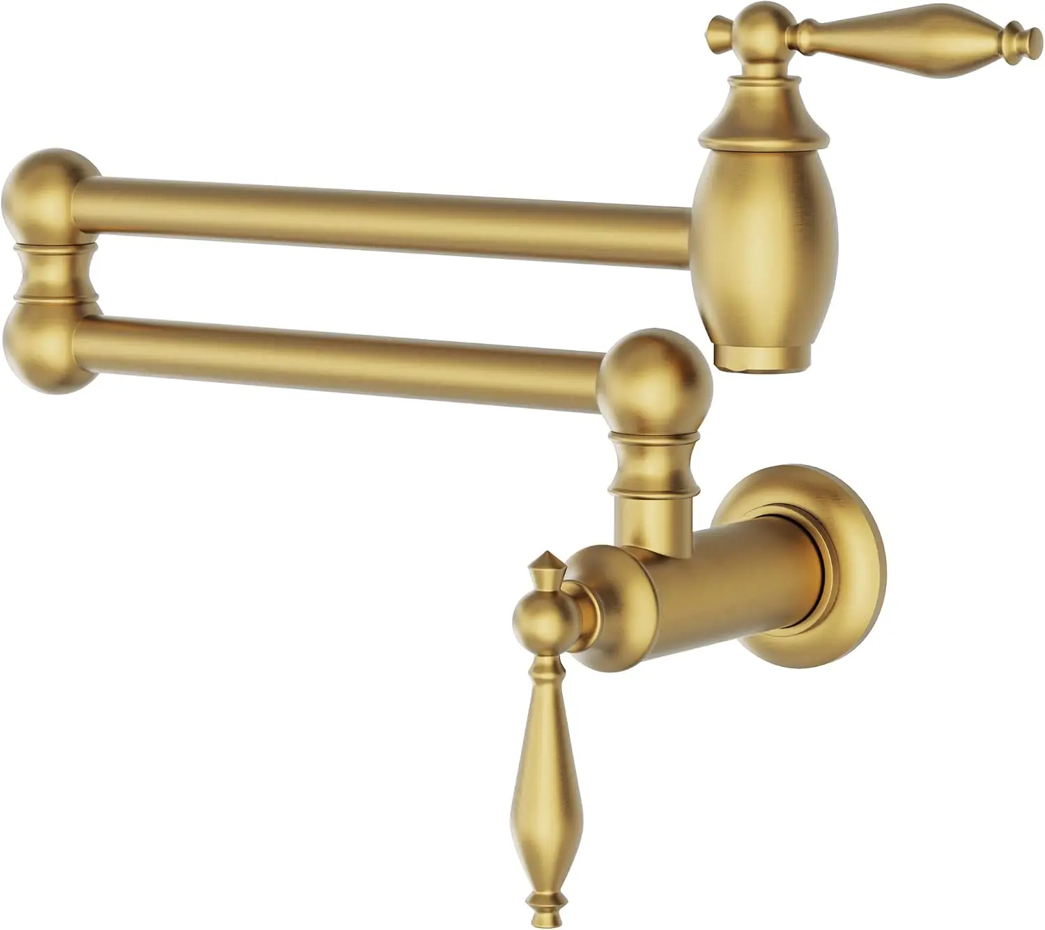 

Pot Filler Brushed Gold Kitchen Sink Pot Filler Faucet Wall Mount Kitchen Faucets Over Stove Faucet Brass Folding Faucet