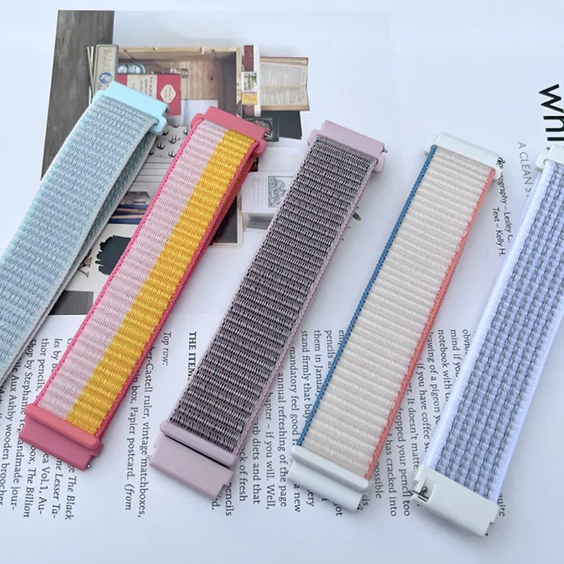 Bucle de nailon de 22mm para CMF By Nothing Watch Pro 3 2 1 pulsera para Amazfit Bip 6 5/Redmi 5 Lite/Huawei GT5 GT4 GT3 correa de 46mm