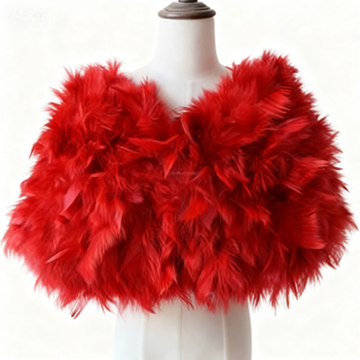 جديد ريش النعام المرأة كيب نمط ملابس خارجية حفلة ريش فاسق المرأة الكرة ثوب شال الريش هالوين #6
