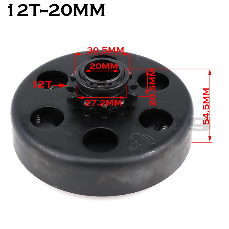 Embrayage de moteur intégré JOKey, 19mm, 20mm, 10 dents, 12 dents, 3/4 