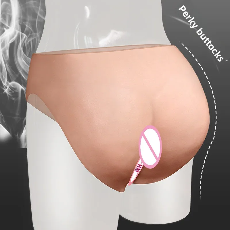 سيسي ارتداء السراويل الجلدية فو كروسدرينج الملابس الداخلية الرجال التحول الملابس إدراج سيليكون دعوى الكبار الملابس الإناث #4