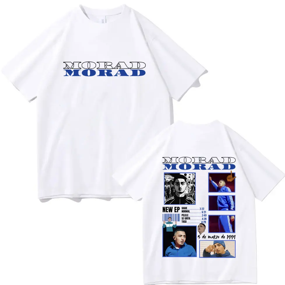 Rapper Morad M.D.L.R 2025 Tour T-shirt Men Women Hip Hop Vintage Short Sleeve T-shirts Summer Fashion Casual Oversized T Shirts