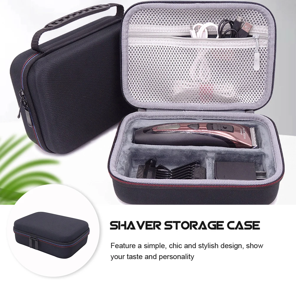 

2 Pcs Protective Case Storage Bag Beard Trimmer Men Travel for Shavers Suitcase Man