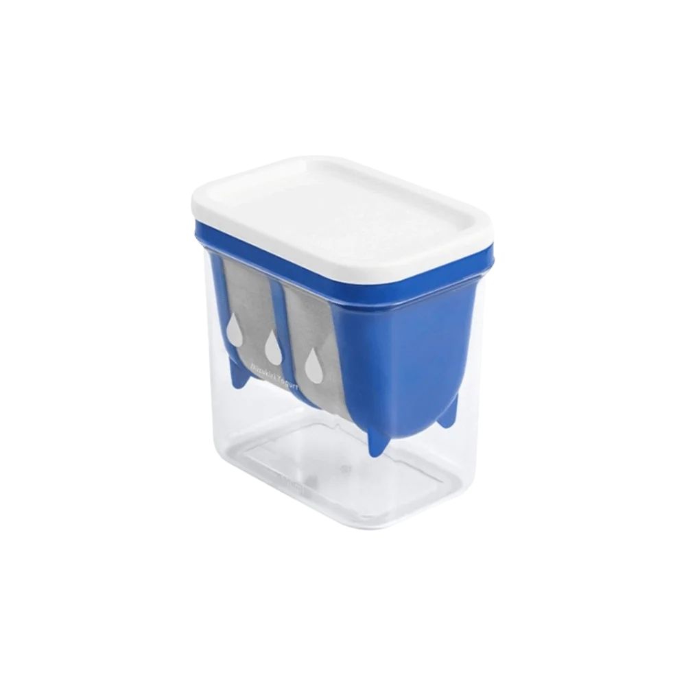 

Mesh Sieve Japanese Yogurt Strainer Box Blue/White Greek Yogurt Maker Whey Separation Filter with Scale Cuboid Whey Separator