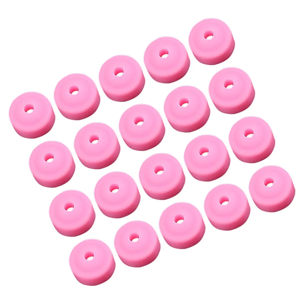 20 Stuks Boor Stofkappen Siliconen Anti-Stofkappen Voor Elektrische Bestand Bits Manicure Tool Accessoires Slijpen Hoofd Schilden nail Art