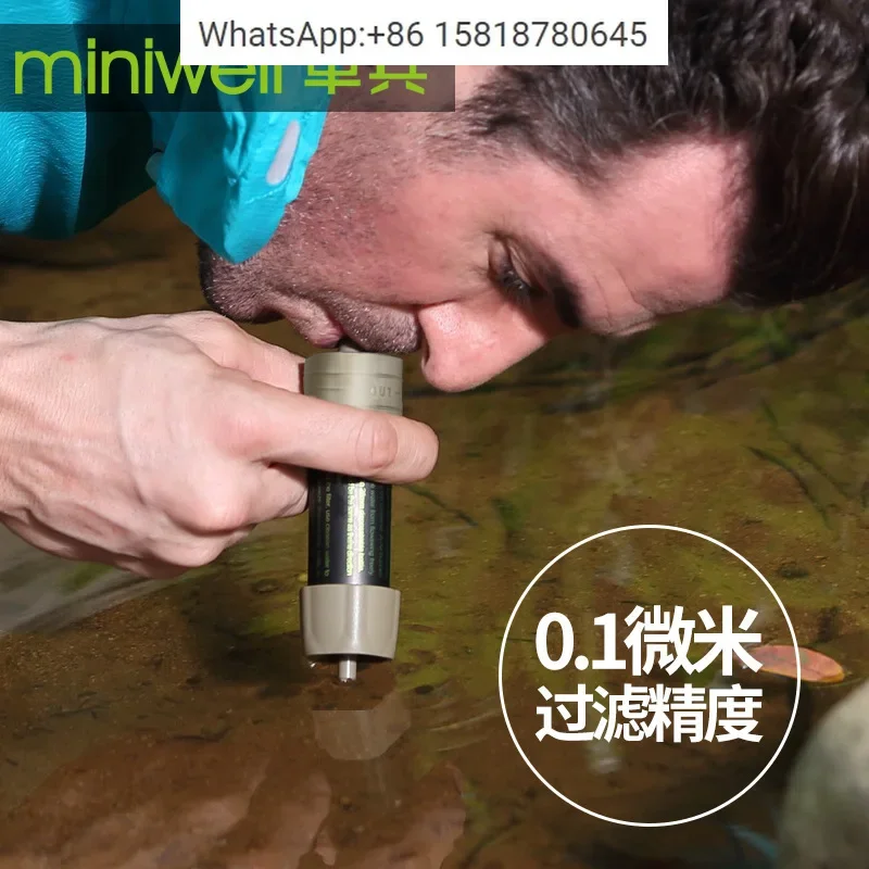 For Miniwell Individual Outdoor Water Purification Straw Gravity Water Purification Bag Portable Filter L630