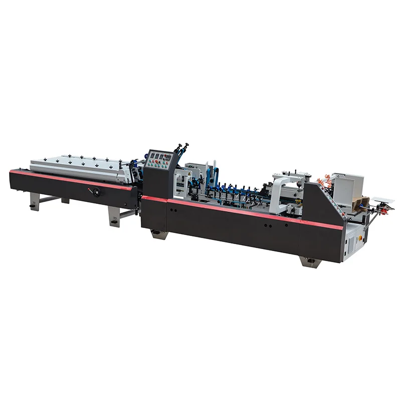 YG Special Paper Box Corners Pasting Gluing Meal Maker Equipment Side Paper Rigid Box Shoe Sole Pasting Box Machine Manufacturer