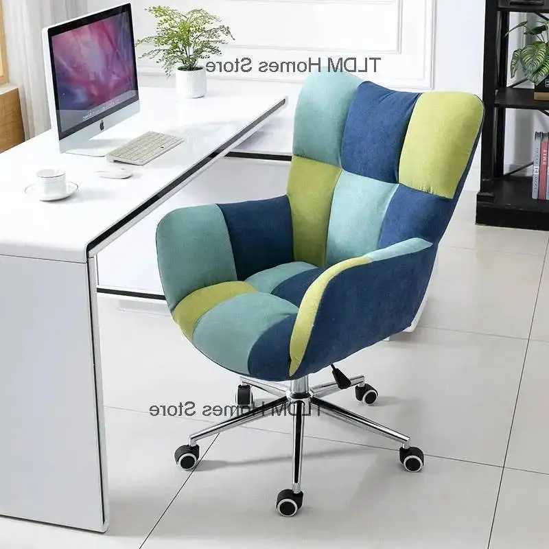 أريكة الحديثة النسيج مكتب مسند الظهر كرسي لكرسي خياطة كرسي اللون المنزل الترفيه كسول مريح رفع كرسي الكمبيوتر الدوار