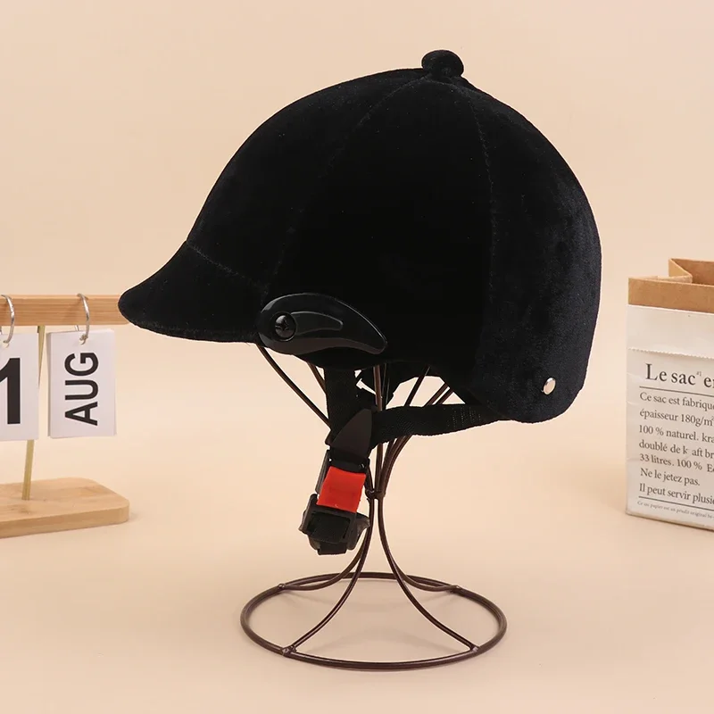 خوذة ركوب الخيل احترافية للجنسين، قبعة ركوب الخيل الكلاسيكية، معدات واقية في الهواء الطلق، قبعة رياضية للفروسية قابلة للتعديل