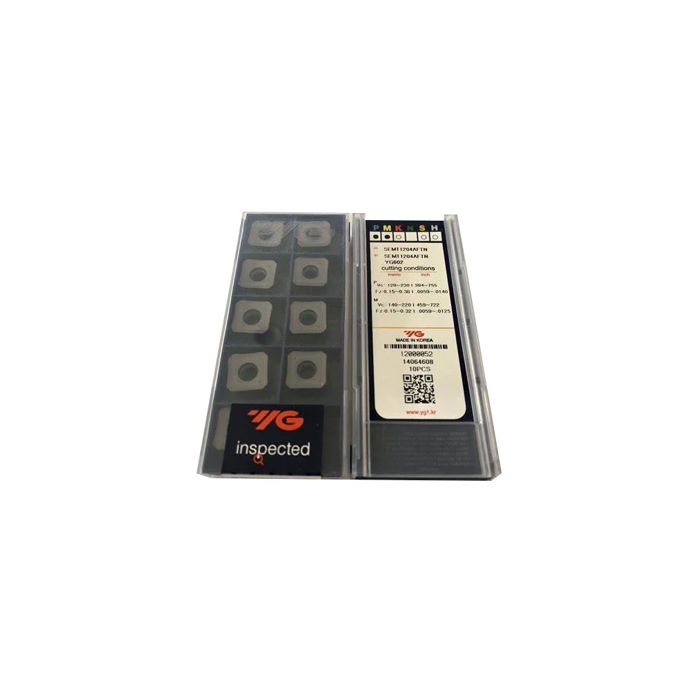 

100% Original SEMT1204/13T3/1204AFTN/13T3AGSN YG602 Milling Inserts
