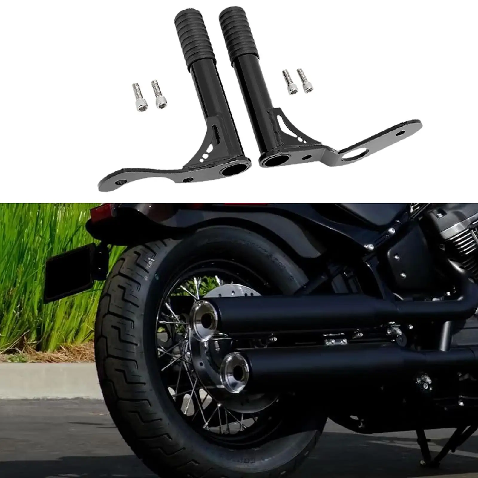 

Rear Passenger Peg Crash Bars Sturdy Highway Crash Bar Engine Guard Replacement Motorcycle Accessories for Harley 2018-2022