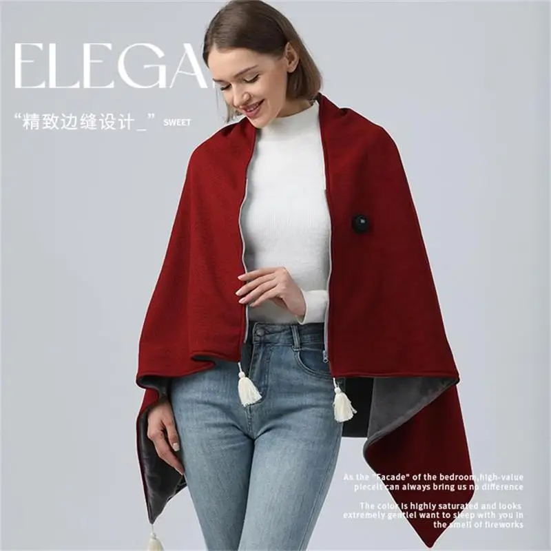 Cross-border best-selling heated shawl Blanket Heated Throw Blanket Shawl