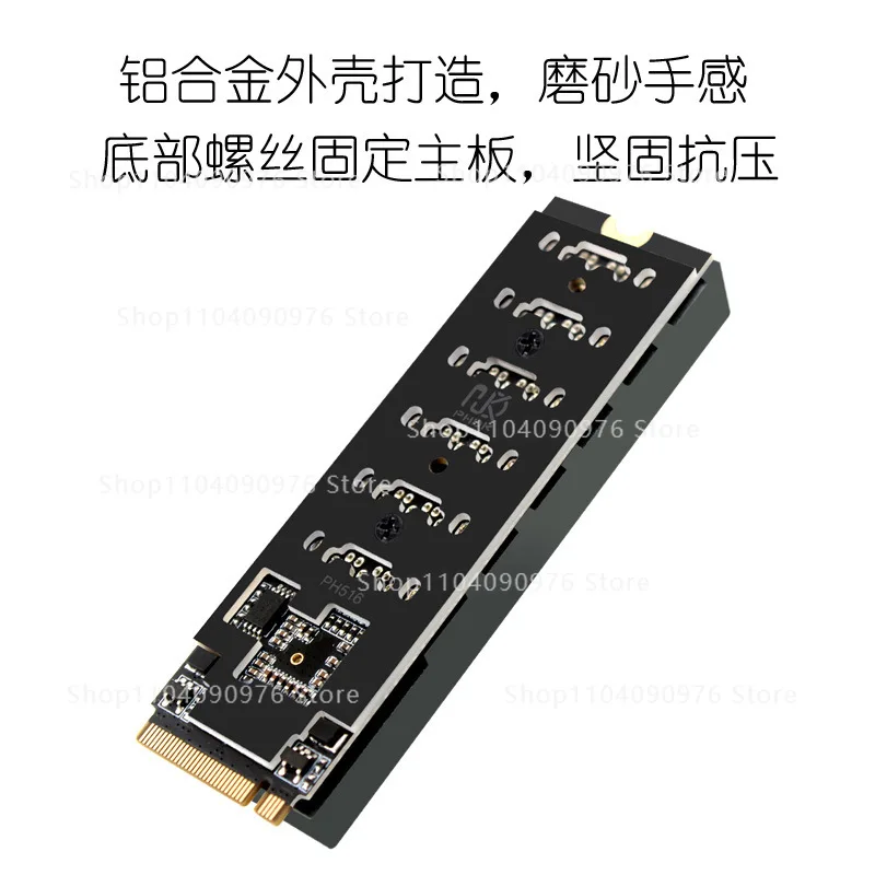 M2 M-EKY PCIE3.0 إلى SATA6G توسيع 6 منافذ NAS Synology توسيع القرص الصلب ASM1166 يدعم PM