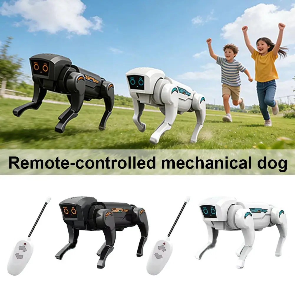 Robot Dog Toy Interactive STEM Pet with Voice Control 30+ Actions Remote Control Durable Design for Kids Age 6+