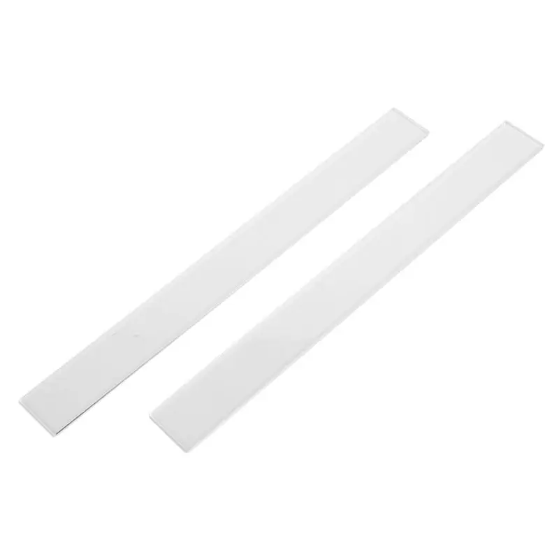 B84B-2Pcs Acrylic Biscuit Cake Rolling Tool Balance Ruler Fondant Icing Biscuit Thickness Ruler Biscuit Smoother Baking