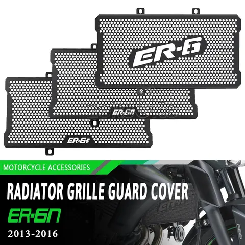 Kühlerschutzgitterabdeckung Schutz Zubehör Kühlerschutz für Kawasaki ER6N ER-6N Ninja 650 ER6F 2013 2014 2015 2016