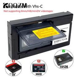 For VHS-C SVHS Camcorders Motorized VHS Cassette Adapter Not For 8mm/MiniDV/Hi8 VHS-C Cassette Adapter